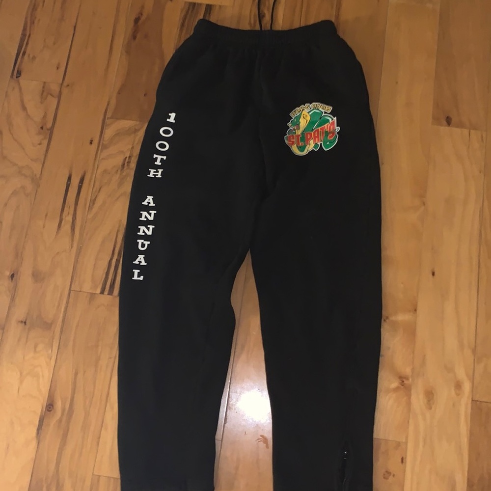 100th annual St Pats sweatpants